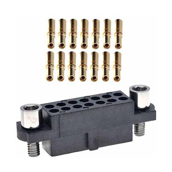 M80-4801405 CONNECTOR, RCPT, 14POS, 2ROW, CRIMP HARWIN