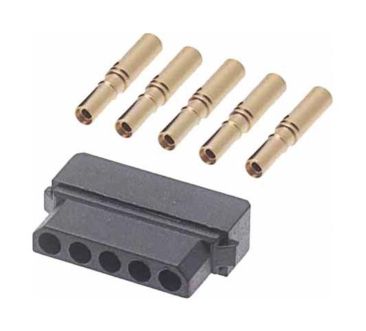 M80-8450545 CONNECTOR, RCPT, 5POS, 1ROW, CRIMP HARWIN