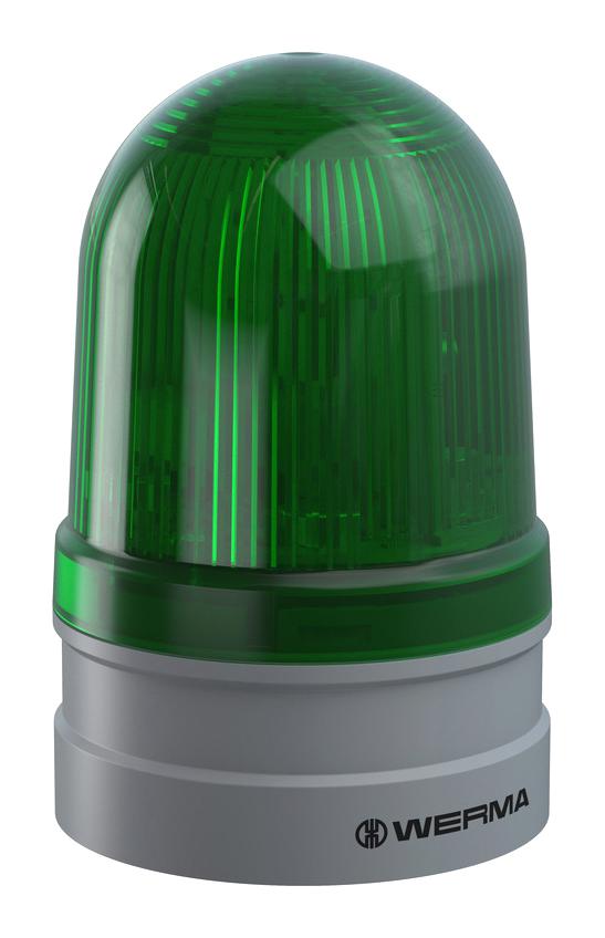 26121070 BEACON, TWINLIGHT, GREEN, 24V, PUSH-IN WERMA