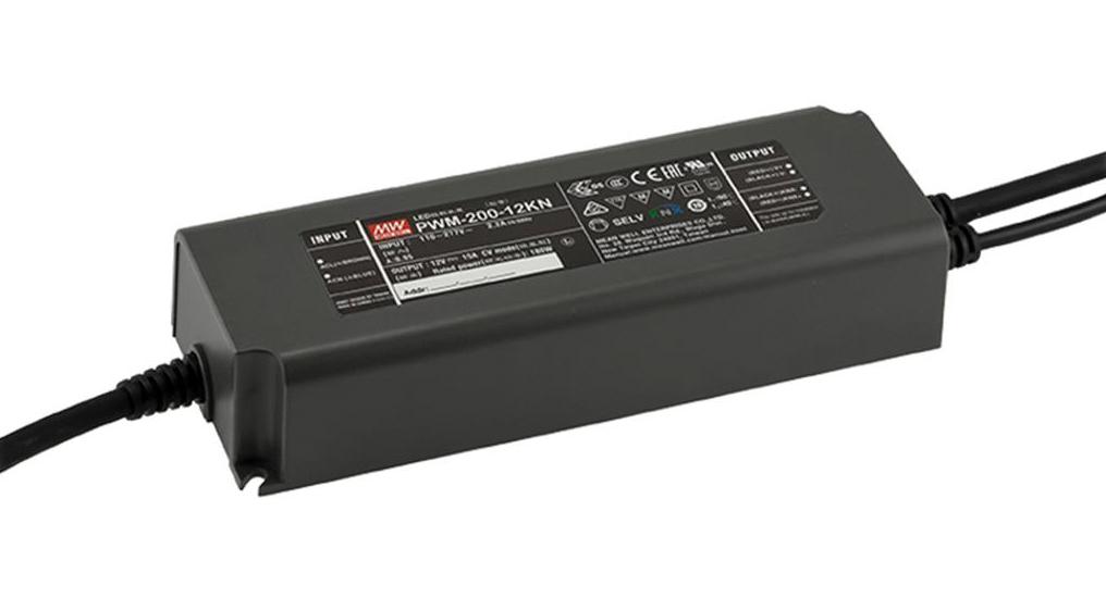 PWM-200-12DA2 LED DRIVER, CONSTANT VOLTAGE, 180W MEAN WELL