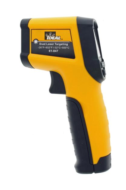 61-847 INFRARED THERMOMETER, -30 TO 500DEG C IDEAL