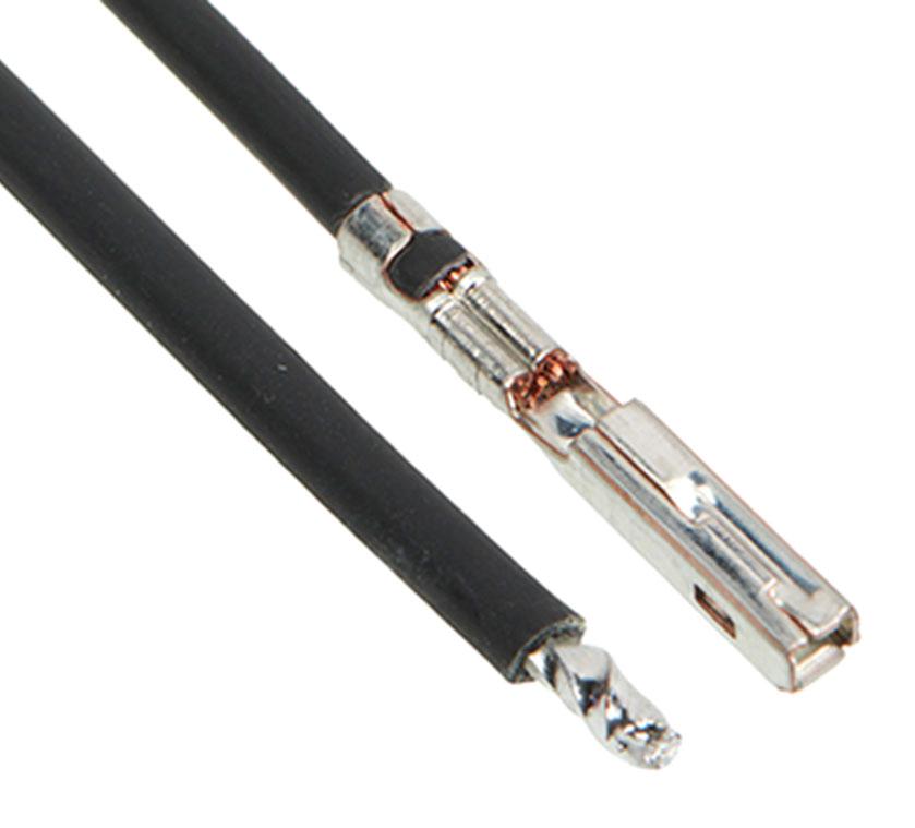 2163011223 CABLE ASSY, SOCKET-FREE END, BLK, 225MM MOLEX