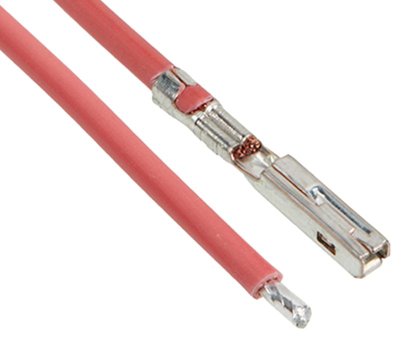 2163012214 CABLE ASSY, SOCKET-FREE END, RED, 300MM MOLEX
