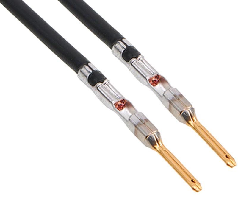 2163021223 CABLE ASSY, CRIMP PIN-PIN, BLK, 225MM MOLEX