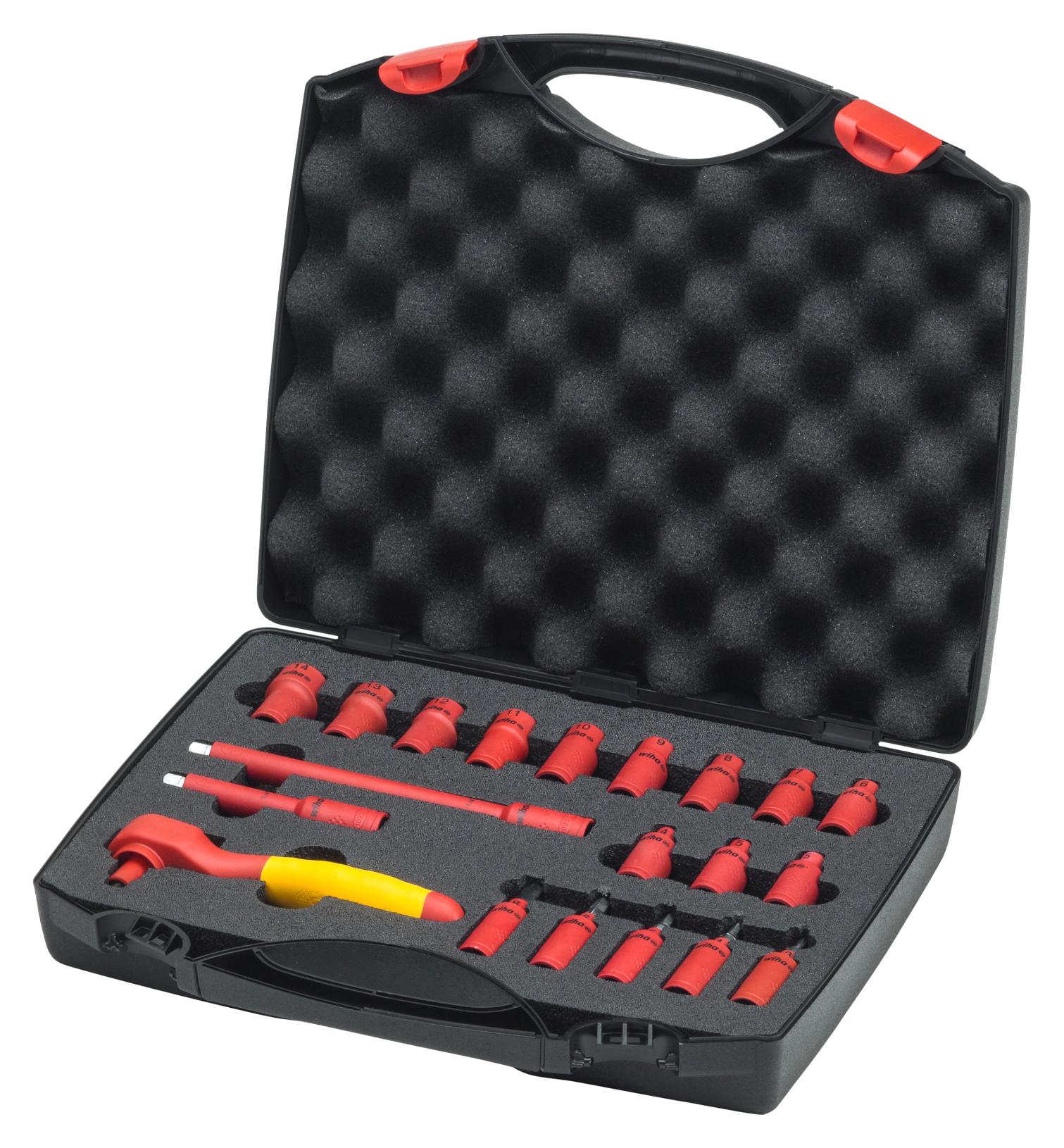 43025 RATCHET WRENCH SET, 21PIECES WIHA