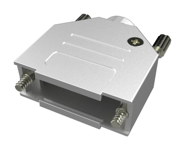 8655AMDT1A11KLF D-SUB HOOD, 180 DEG, DD, METAL AMPHENOL ICC