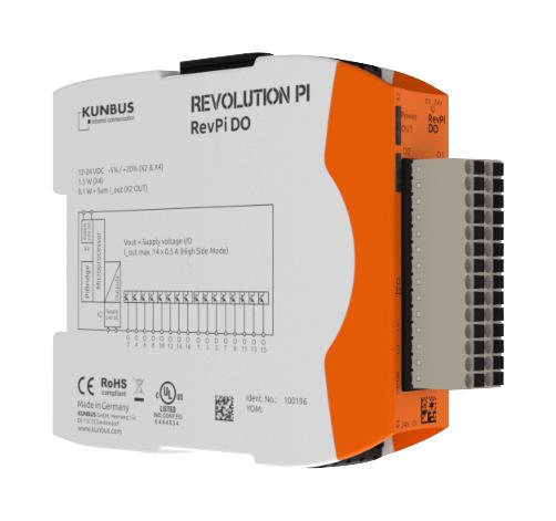 PR100196 DIGITAL O/P MODULE, 16CH, REV PI, 24VDC KUNBUS