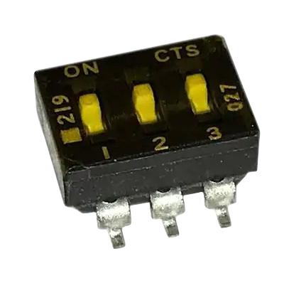 219-3MSTR DIP SWITCH, 0.1A, 50VDC, 3POS, SMD CTS
