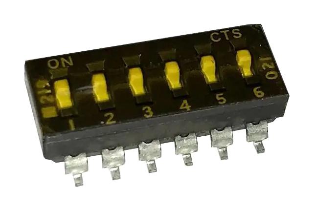219-6MST DIP SWITCH, 0.1A, 50VDC, 6POS, SMD CTS