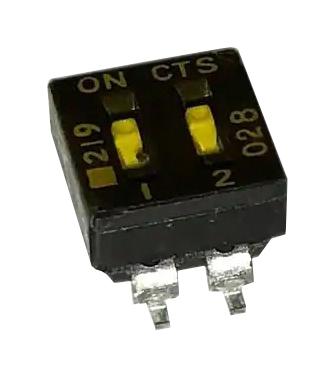219-2LPST DIP SWITCH, 0.1A, 50VDC, 2POS, SMD CTS