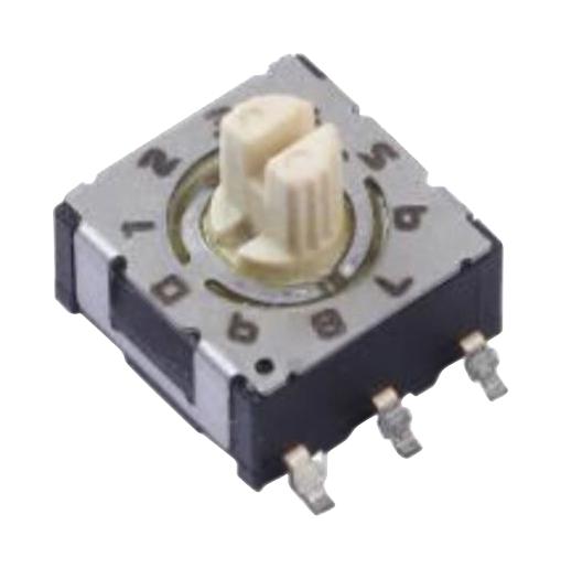 220AMA10R ROTARY CODED SW, 0.1A, 50VDC, BCD, 10POS CTS