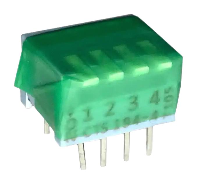 194-4MST DIP SWITCH, 0.1A, 50VDC, 4POS, THT CTS