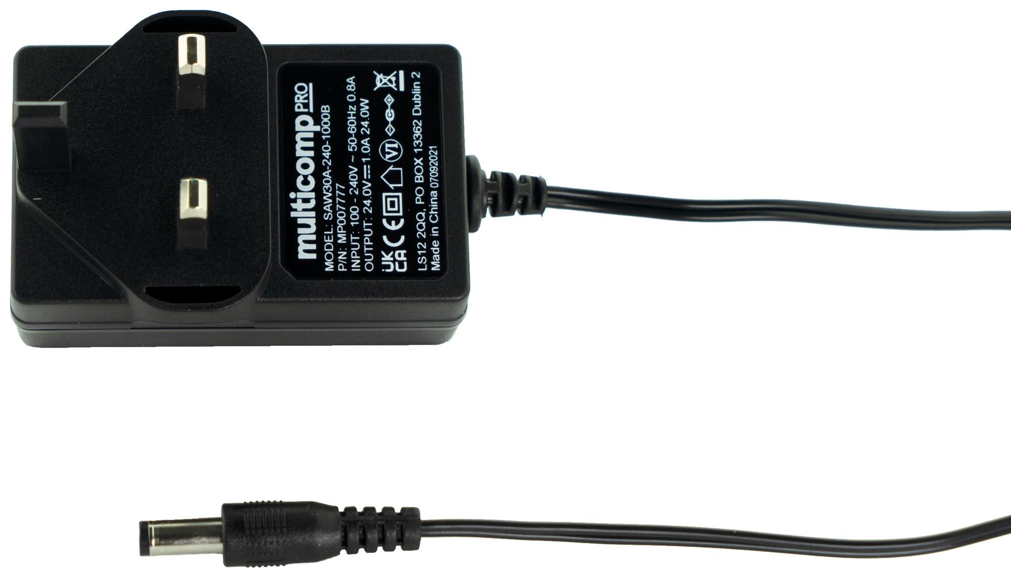 MP007777 ADAPTER, AC-DC, 24V, 1A MULTICOMP PRO