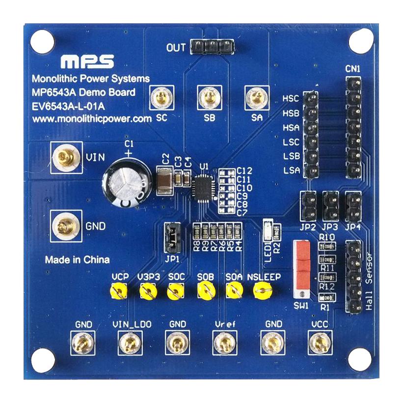 EV6543A-L-01A EVALUATION BOARD, 3-PHASE BLDC DRIVER MONOLITHIC POWER SYSTEMS (MPS)