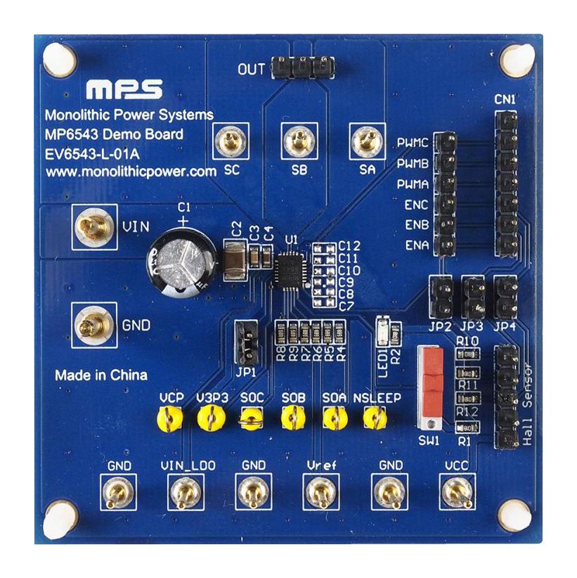 EV6543-L-01A EVALUATION BOARD, 3-PHASE BLDC DRIVER MONOLITHIC POWER SYSTEMS (MPS)