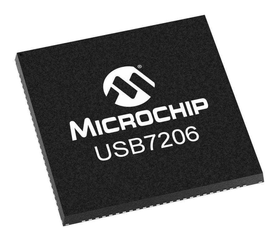 USB7206C/KDX USB HUB CONTROLLER, 6 PORT, 0 TO 70DEG C MICROCHIP