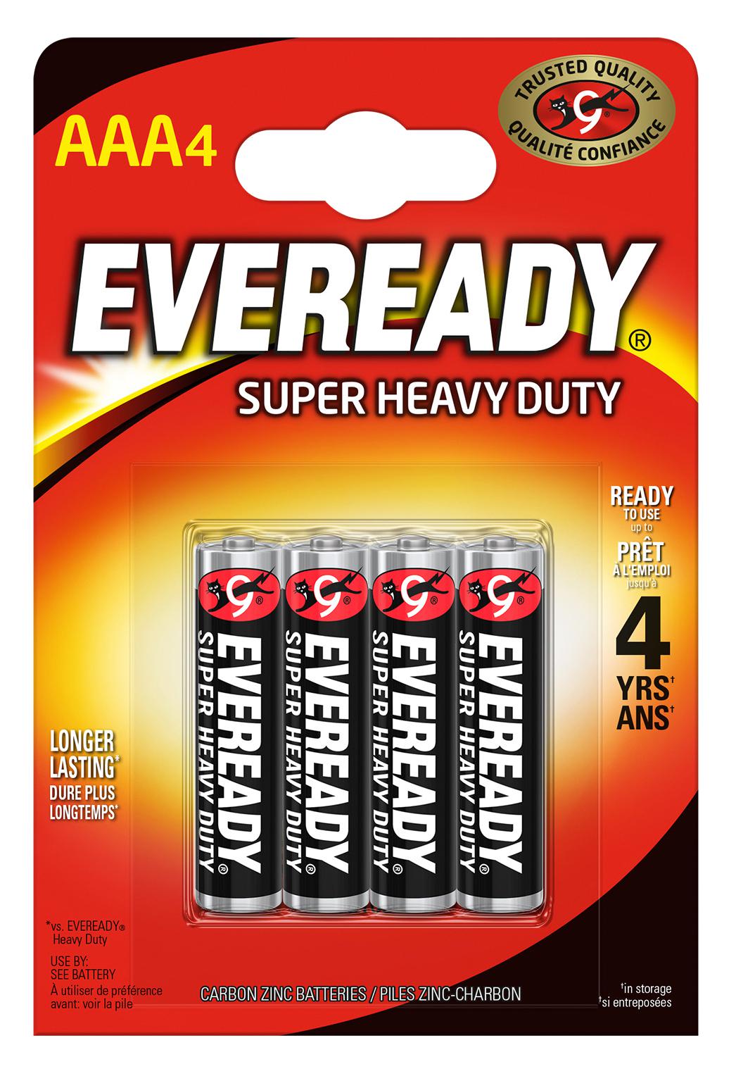 E301768801 BATTERY, AAA, 1.5V, 540MAH EVER READY