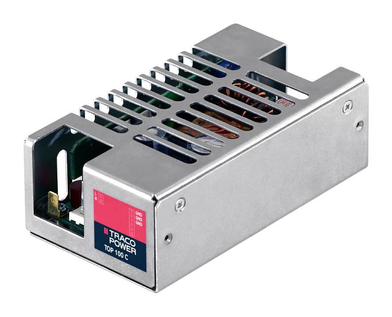TOP 100-124C POWER SUPPLY, AC-DC, 24V, 4.2A TRACO POWER