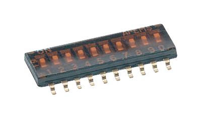 IKH0803000 DIP SWITCH, 8POS, 0.025A, 24VDC, SMD APEM