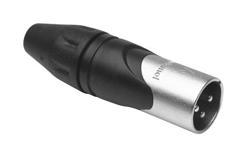 AX3MAU XLR CONNECTOR, PLUG, 3POS, CABLE AMPHENOL SINE/TUCHEL