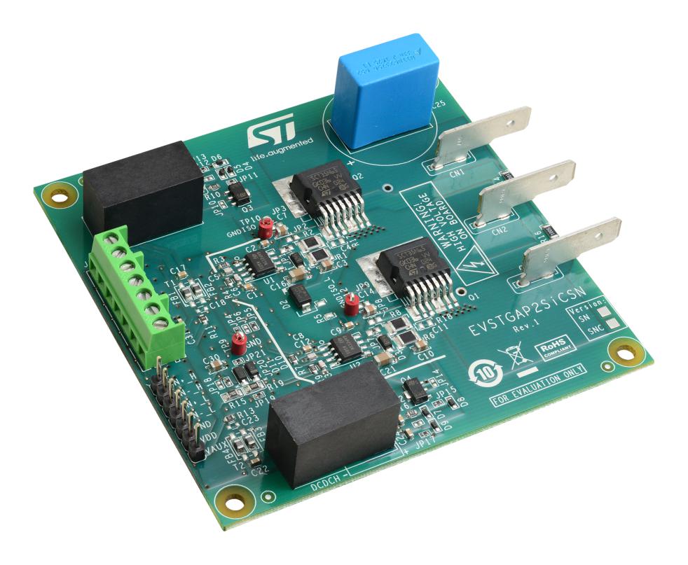 EVSTGAP2SICSN DEMO BOARD, ISOLATED GATE DRIVER STMICROELECTRONICS
