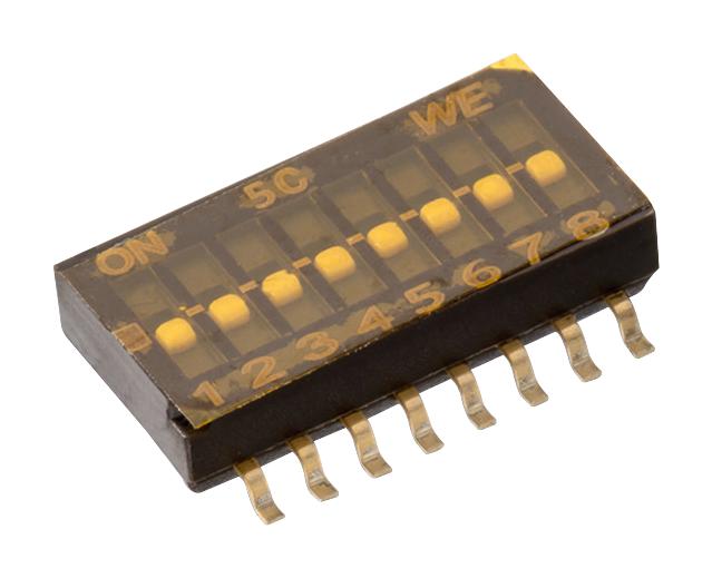 416131160812 DIP SWITCH, 0.025A, 24VDC, 12 POS, SMD WURTH ELEKTRONIK