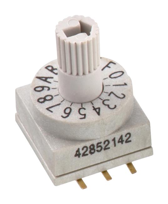 428521420910 ROTARY CODED SW, BCD, 0.15A, 24VDC, SMD WURTH ELEKTRONIK