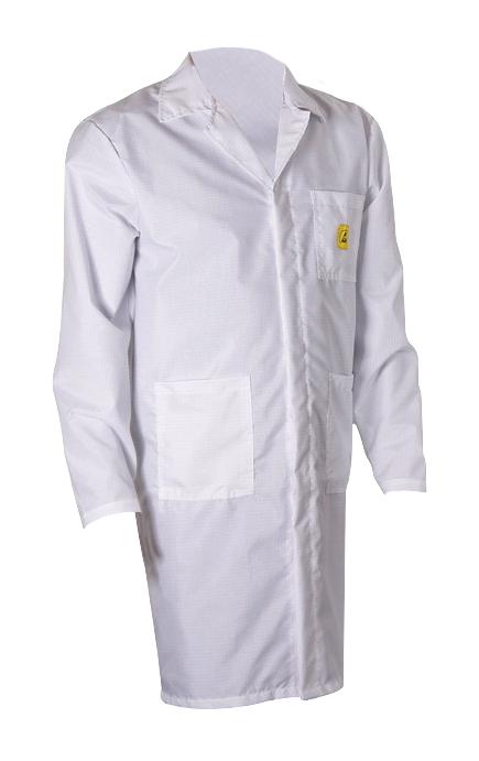 72151 CLOTH, ESD LAB COAT, SMALL, WHITE DESCO EUROPE (FORMERLY VERMASON)