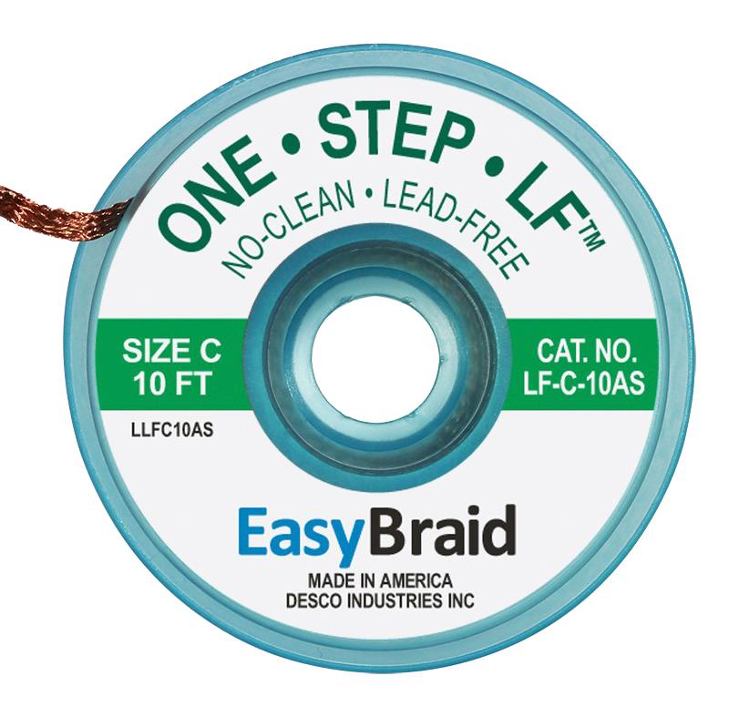 LF-C-10AS DESOLDERING BRAID, 10FT X 0.075" MENDA