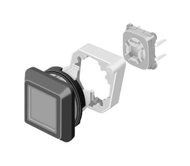 92-443.500 SWITCH ACTUATOR, PLASTIC, BLACK EAO