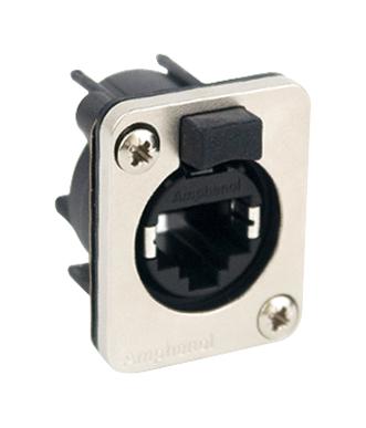 RJXS8FD3VB RJ45 CONNECTOR, JACK, 1PORT, PANEL AMPHENOL SINE/TUCHEL