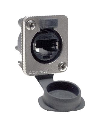 RJXS8FG5VB RJ45 CONNECTOR, JACK, 1PORT, PANEL AMPHENOL SINE/TUCHEL