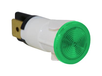 MP008573 NEON INDICATOR, GREEN, 12MM, DOME, 250V MULTICOMP PRO