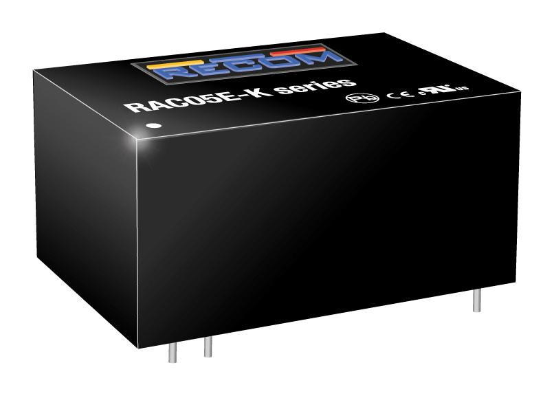 RAC05E-05SK POWER SUPPLY, AC-DC, 5V, 1A RECOM POWER