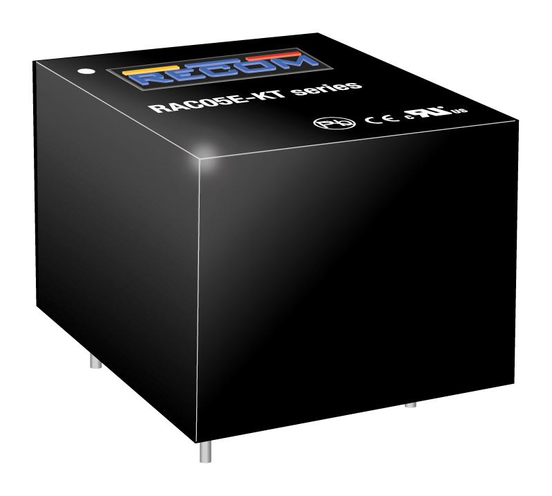RAC05E-12SKT POWER SUPPLY, AC-DC, 12V, 0.417A RECOM POWER