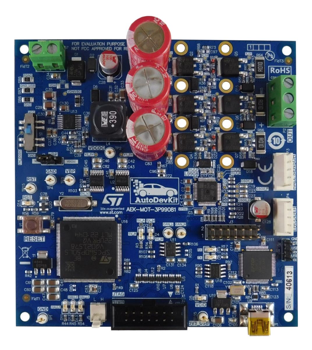 AEK-MOT-3P99081 EVALUATION BOARD, 3-PHASE BLDC MOTOR STMICROELECTRONICS