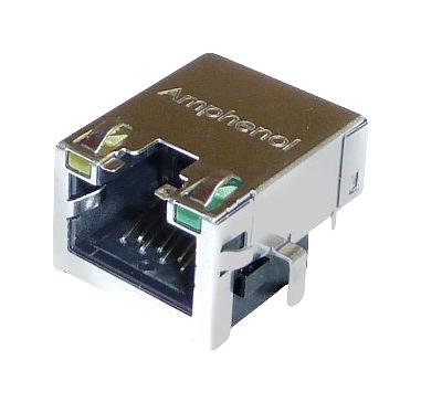 RJE721886441 RJ45 CONN, R/A JACK, 8P8C, 1PORT, TH AMPHENOL ICC