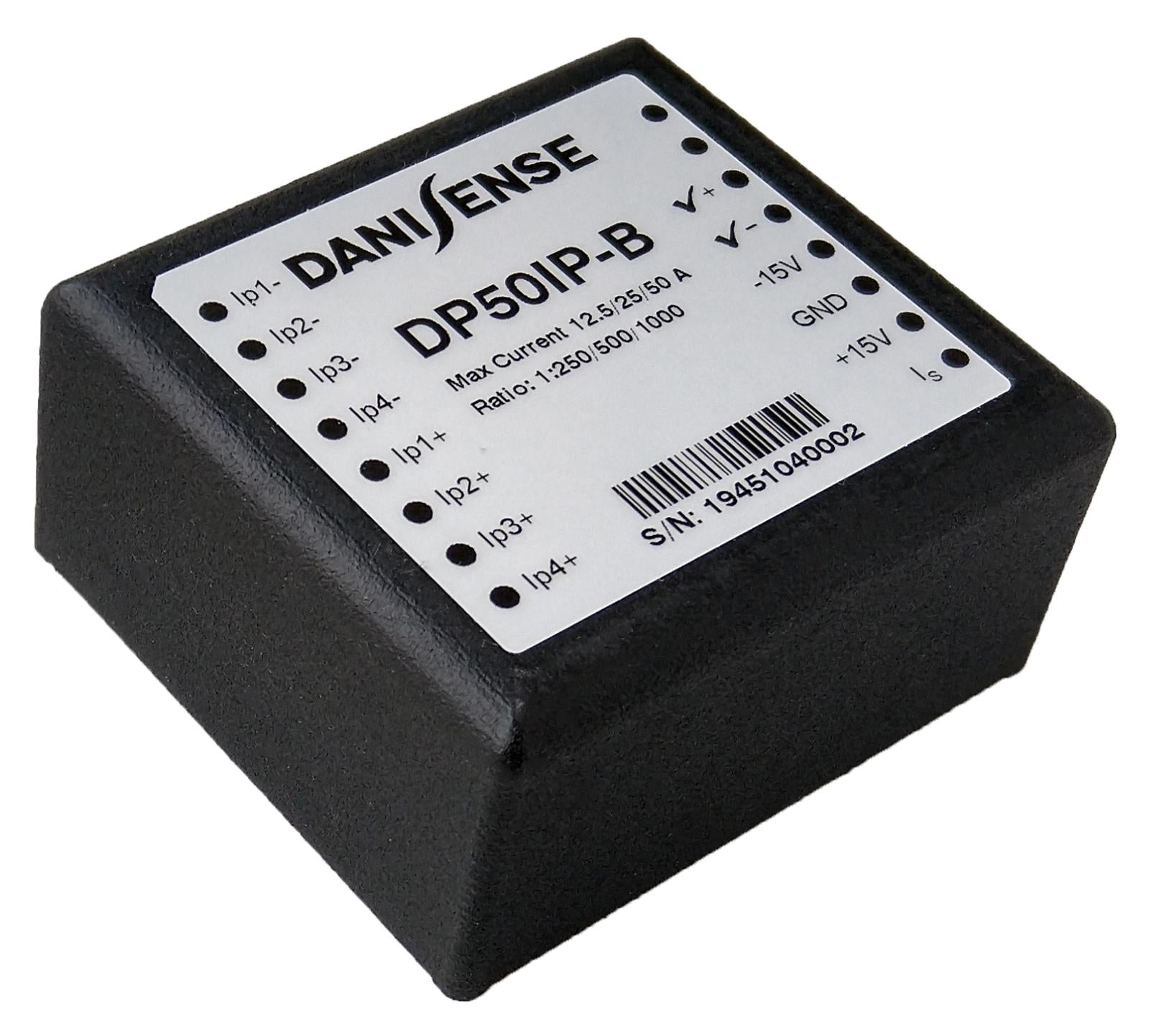 DP50IP-B CURRENT TRANSDUCER, 12.5A TO 50A, 15.75V DANISENSE