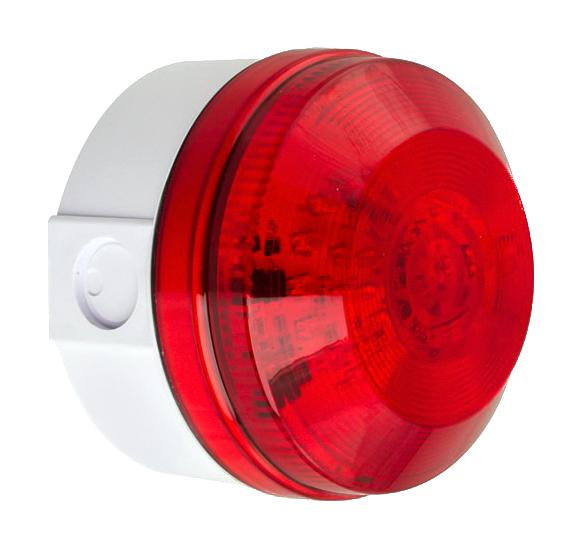 LED195-02WH-02 BEACON, RED, CONTINUOUS/FLASHING, 30V MOFLASH SIGNALLING