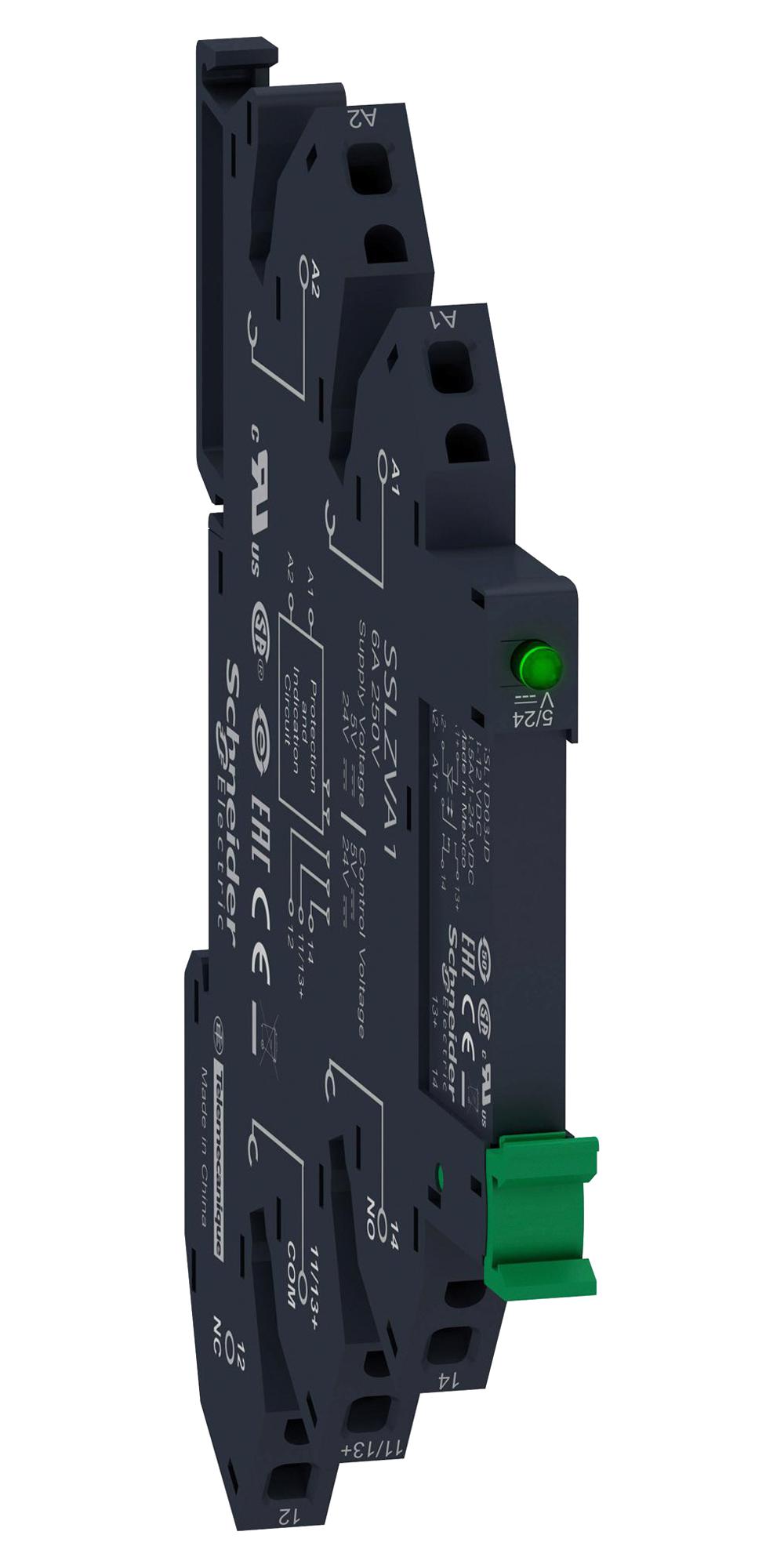 SSL1D101JDPR SOLID STATE RELAY, SPST, 0.1A, 1-48VDC SCHNEIDER ELECTRIC