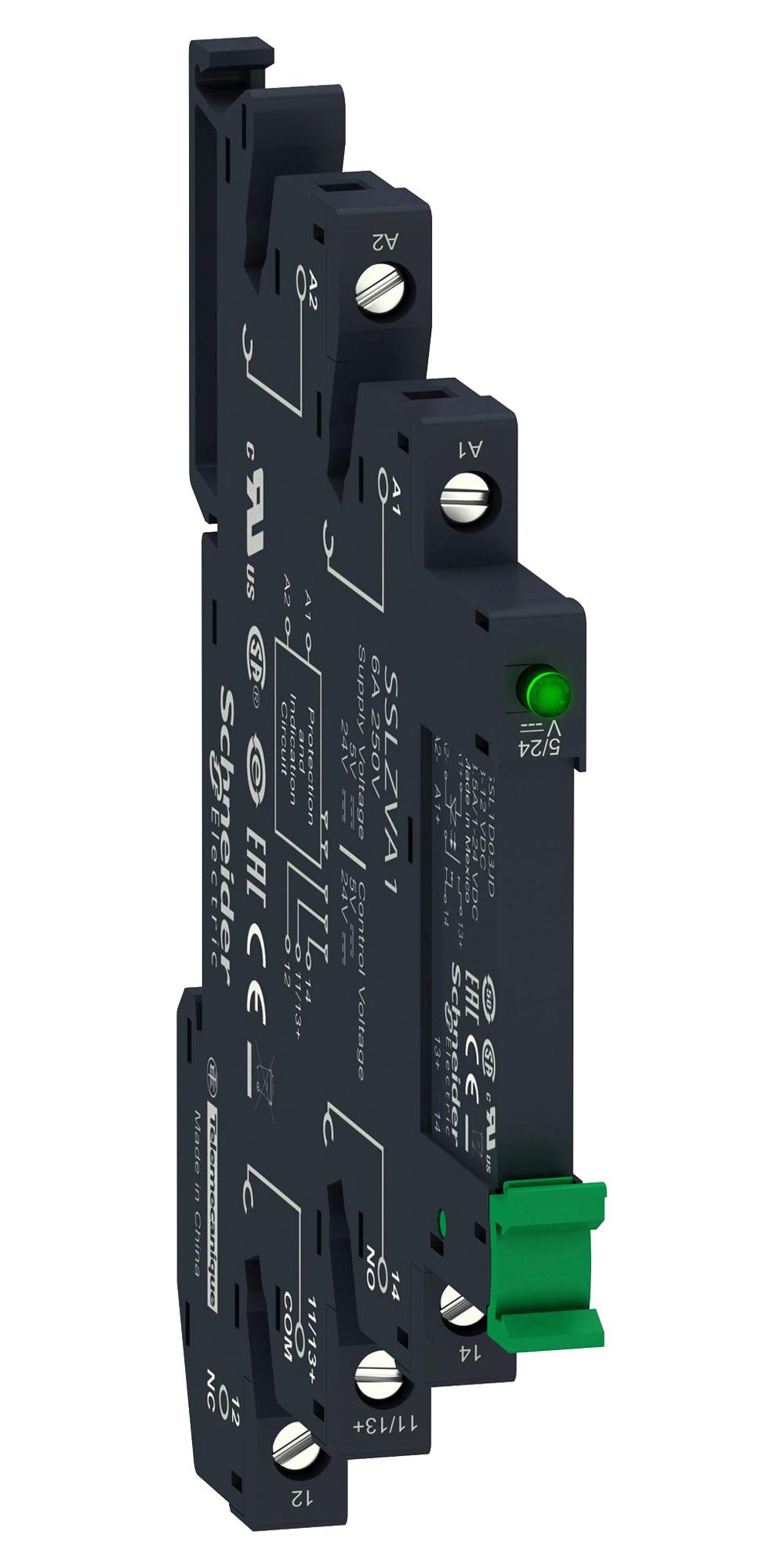 SSL1A12BDRPV SOLID STATE RELAY, SPST, 2A, 24-250VAC SCHNEIDER ELECTRIC