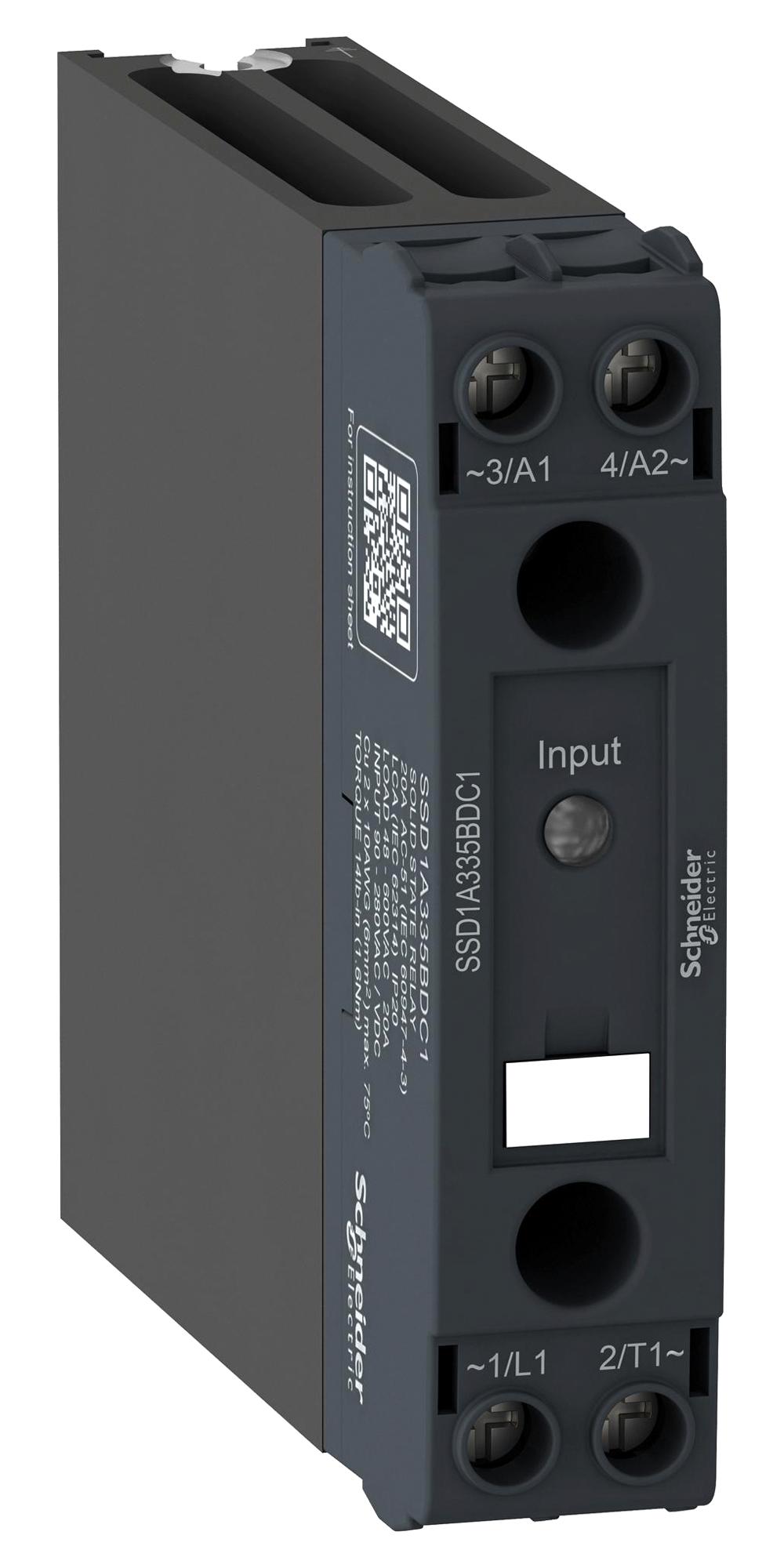 SSD1A320M7RC1 SOLID STATE RELAY, SPST, 20A, 48-600VAC SCHNEIDER ELECTRIC