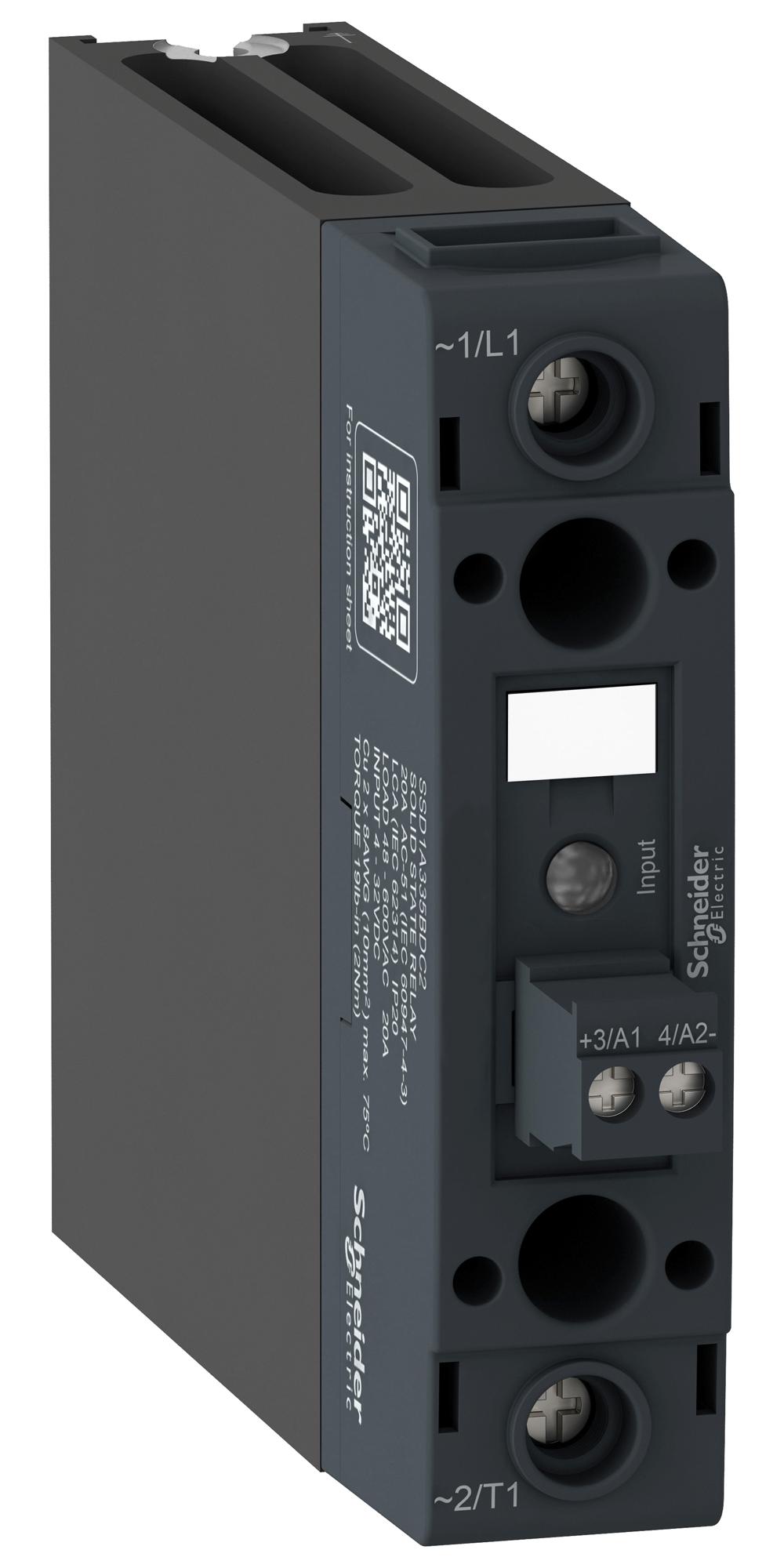 SSD1A320BDRC2 SOLID STATE CONTACTOR, 20A, 48-600VAC SCHNEIDER ELECTRIC