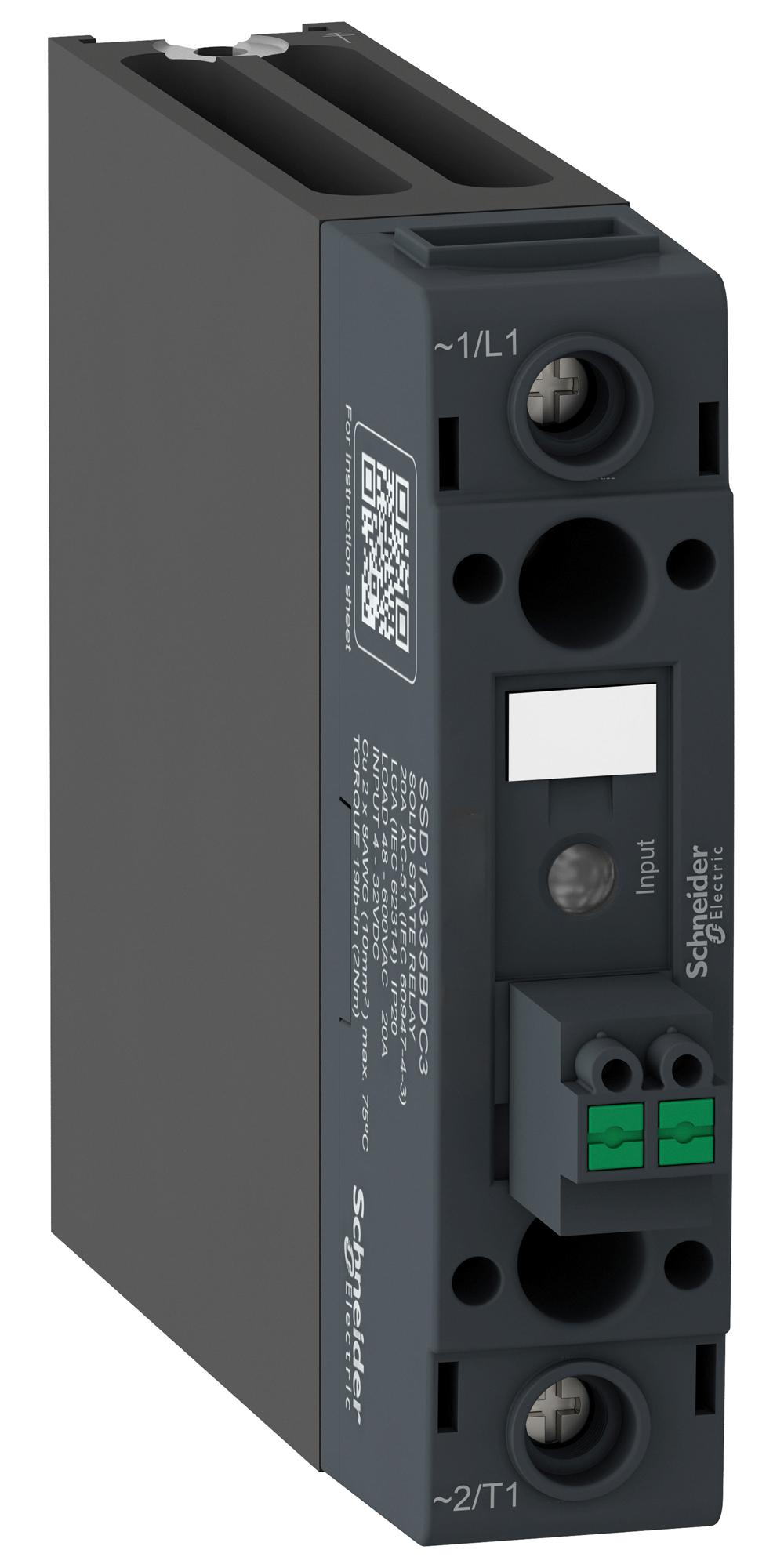 SSD1A320BDRC3 SOLID STATE CONTACTOR, 20A, 48-600VAC SCHNEIDER ELECTRIC