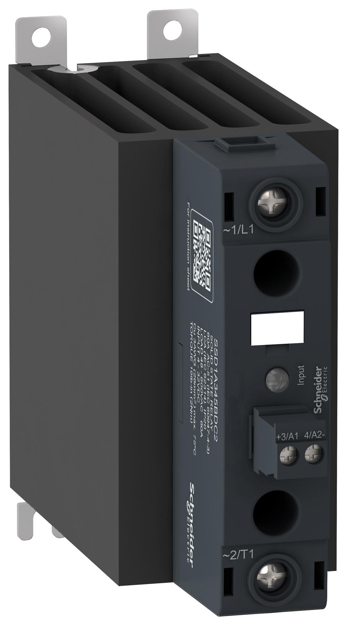 SSD1A360M7RC2 SOLID STATE CONTACTOR, 60A, 48-600VAC SCHNEIDER ELECTRIC