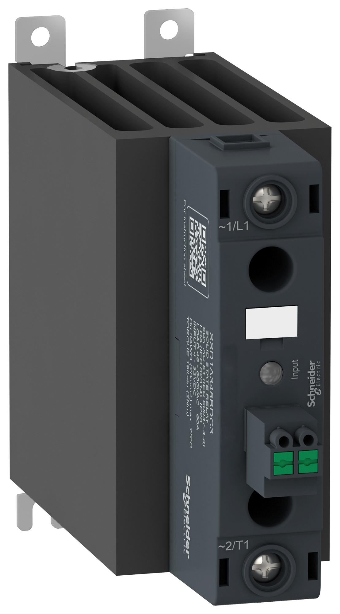 SSD1A360BDRC3 SOLID STATE CONTACTOR, 60A, 48-600VAC SCHNEIDER ELECTRIC