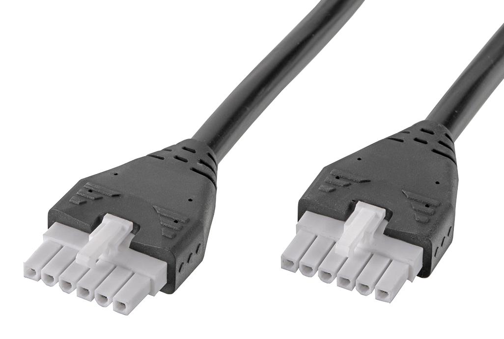 215330-0605 CABLE ASSY, 6P RCPT-RCPT, 500MM MOLEX