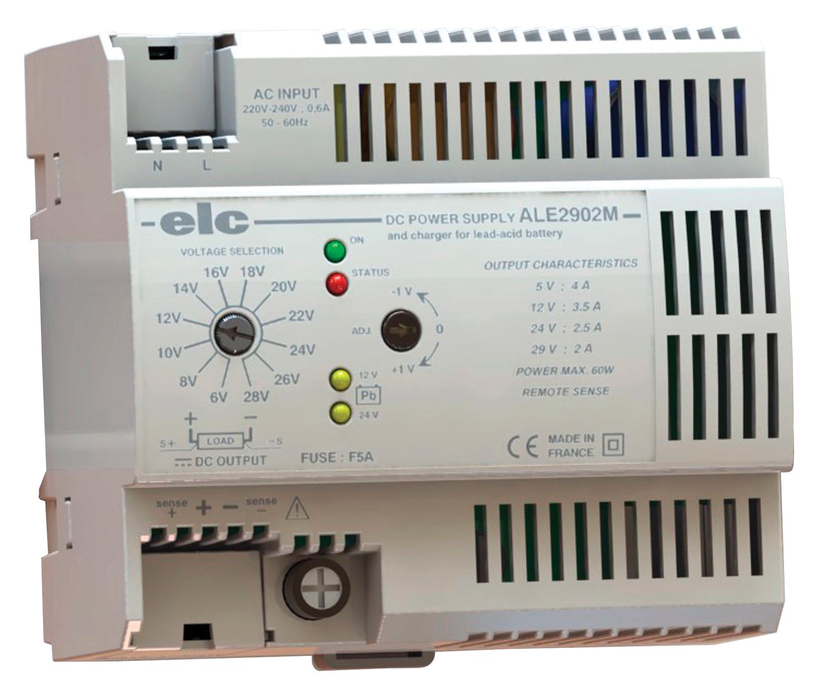 ALE2902M. REGULATED POWER SUPPLY, OEM MODULAR, 60W ELC
