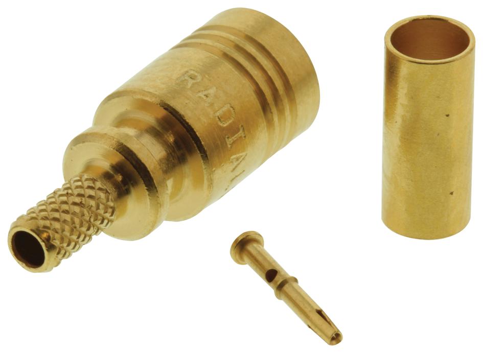 R114082000 RF COAXIAL, SMB, STRAIGHT PLUG, 50OHM RADIALL
