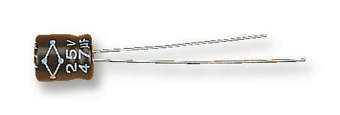 MCMR63V225M4X7 CAP, 2.2µF, 63V, 20% MULTICOMP PRO